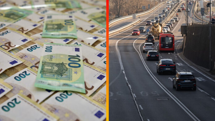 Euro auto kilometer cesta
