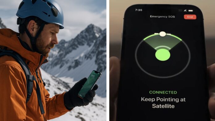 satelitné pripojenie iPhone