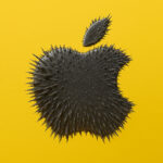Apple logo magnet