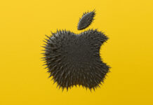 Apple logo magnet