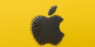 Apple logo magnet