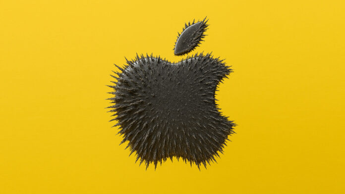 Apple logo magnet