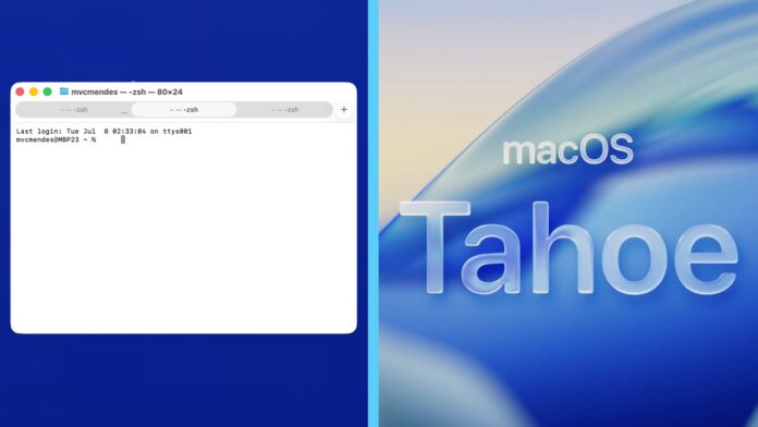 macOS 26 Tahoe taby