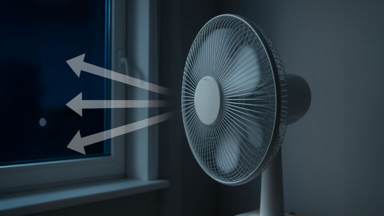 Ako v noci ochladiť byť? Otočte ventilátor smerom von z okna a o zvyšok sa postará fyzika