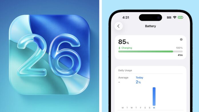 iOS 26 nabíjanie iPhonu