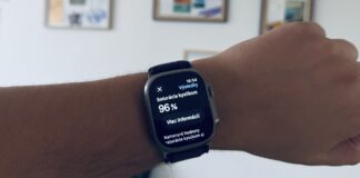 Apple Watch saturácia kyslíka