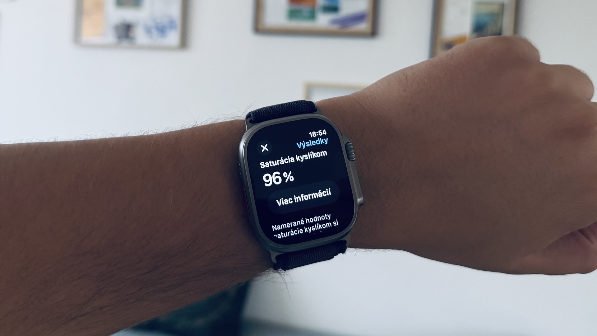 Apple Watch saturácia kyslíka