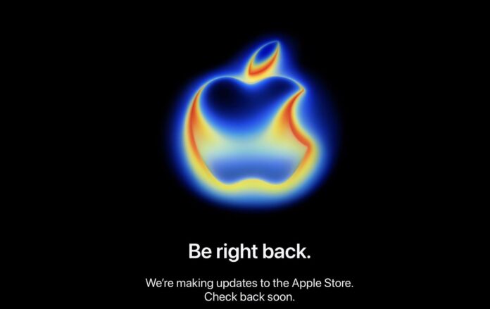 Vypnutý Apple Store