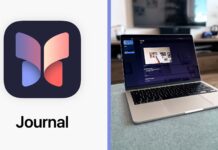 macOS Tahoe aplikácia Denník