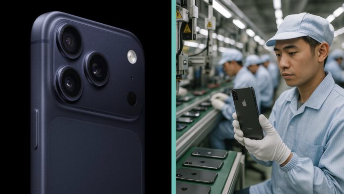 Výroba iPhonov