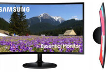 Samsung zaoblený monitor