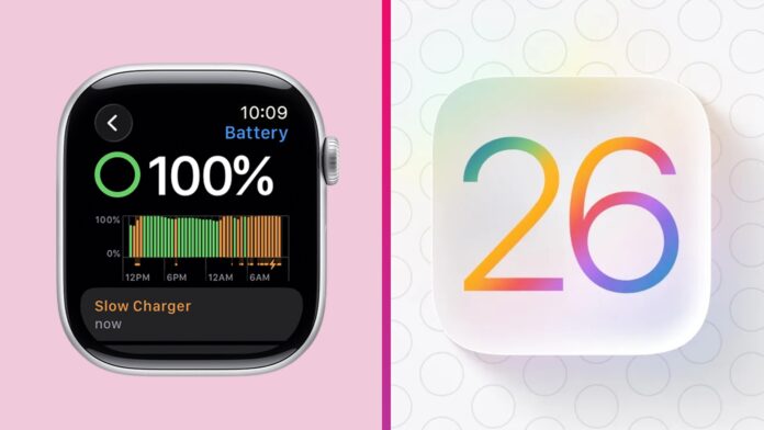 watchOS 26 upozornenie na slabé nabíjanie