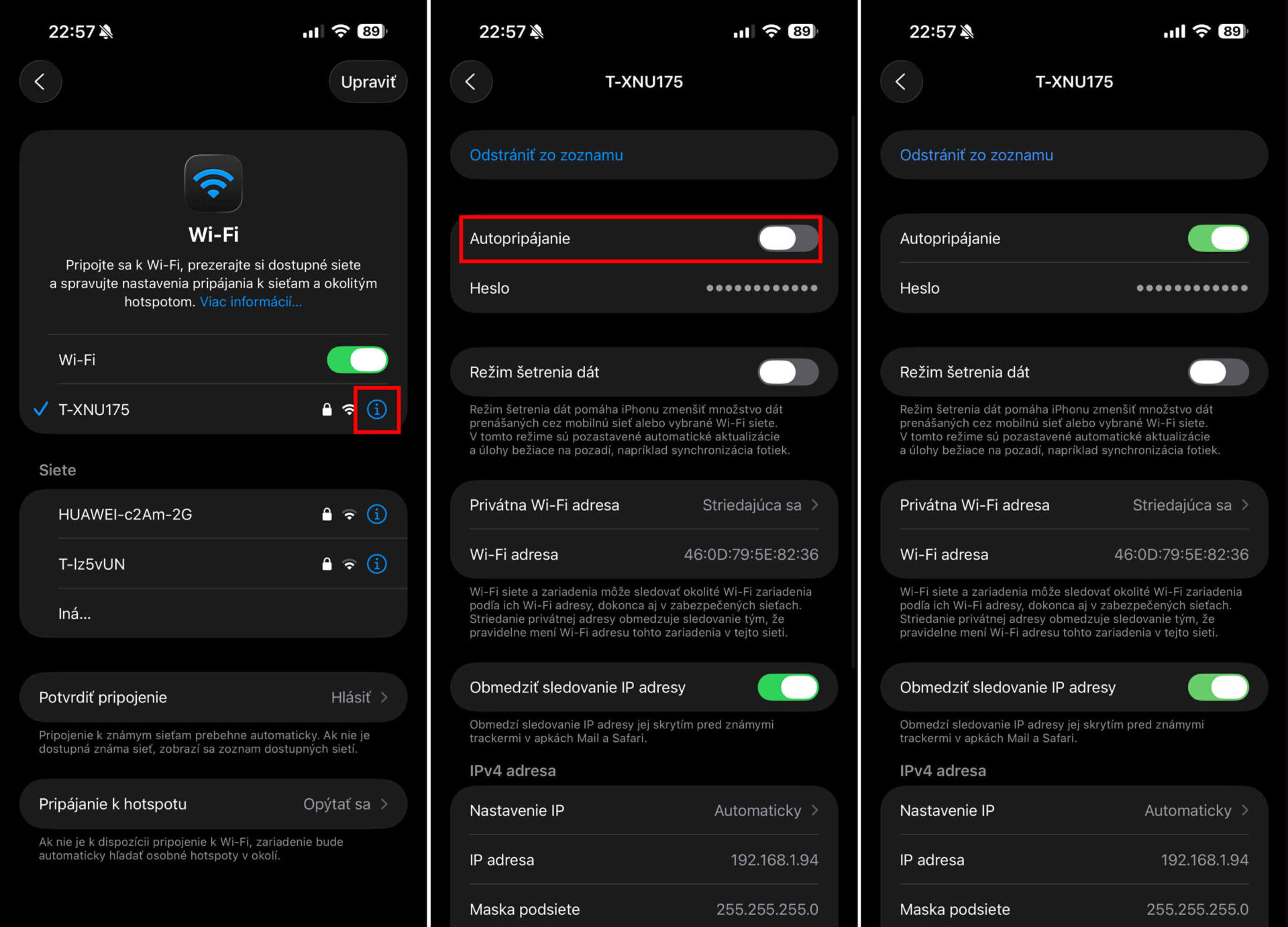 Problém s Wi-Fi iPhone