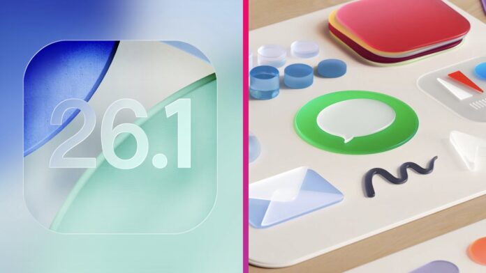 iOS 26.1 liquid glass