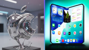 Liquid metal / iPhone Fold