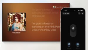 tvOS 26 karaoke režim