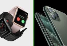 Apple Watch Series 3 a iPhone 11 Pro