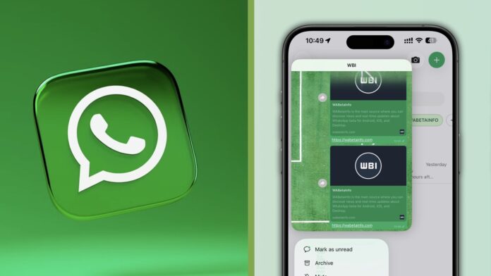 WhatsApp dizajn Liquid Glass