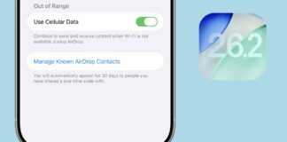 iOS 26.2 AirDrop