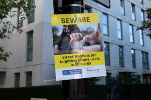 Krádeže smartfónov v Londýne