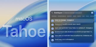 macOS Tahoe vyhľadávanie Spotlight