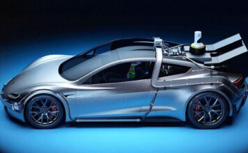 Takto vyzerá Tesla Roadster zrýchľujúca z 0-100 km/h za 1,1 sekundy.