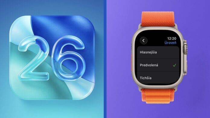watchOS 26 úroveň hlasitosti