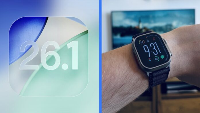 watchOS 26.1 pre Apple Watch