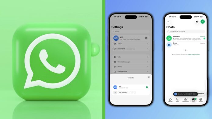 WhatsApp podpora viacerých účtov