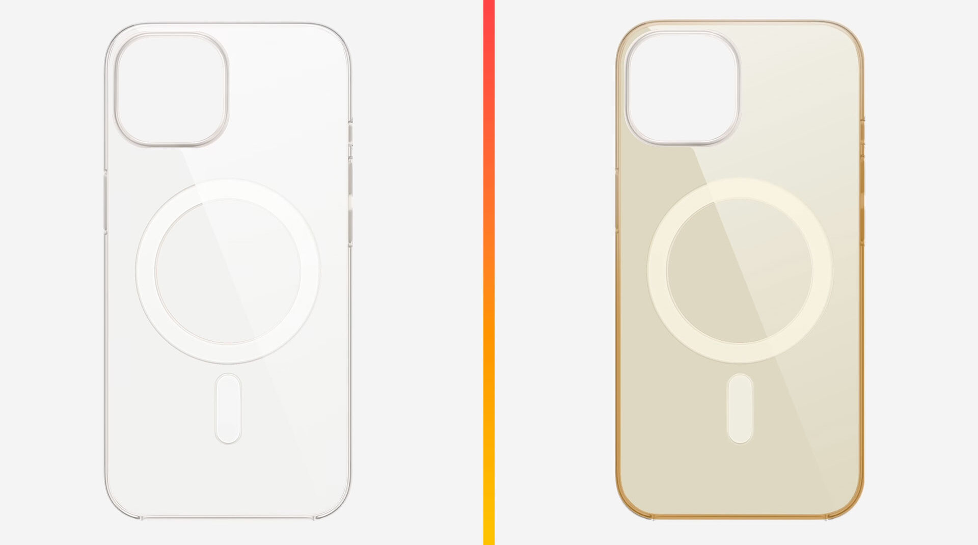 Žltnúci kryt iPhone