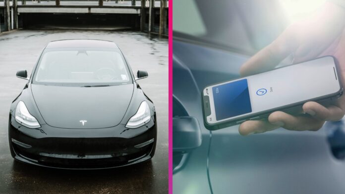 Tesla podpora Apple Car Keys