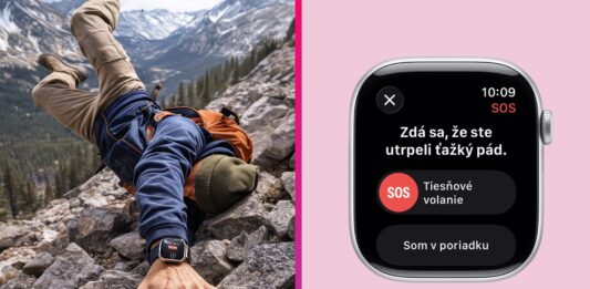 Apple Watch detekcia pádu