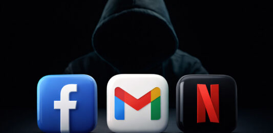 Facebook Gmail netflix únik dát