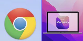 Google Chrome macOS Monterey