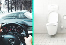 ŠOKUJÚCI OBJAV! Potrebujete na WC? Za volantom ste rovnako nebezpečný ako opitý vodič. soférovanie toaleta