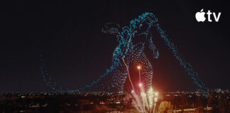3 000 dronov a nový svetový rekord: Apple TV+ ovládol oblohu nad Hollywoodom drony rekord godzila