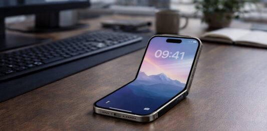 Skladací iPhone v tvare V