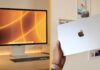 Apple Studio Display a MacBook Air
