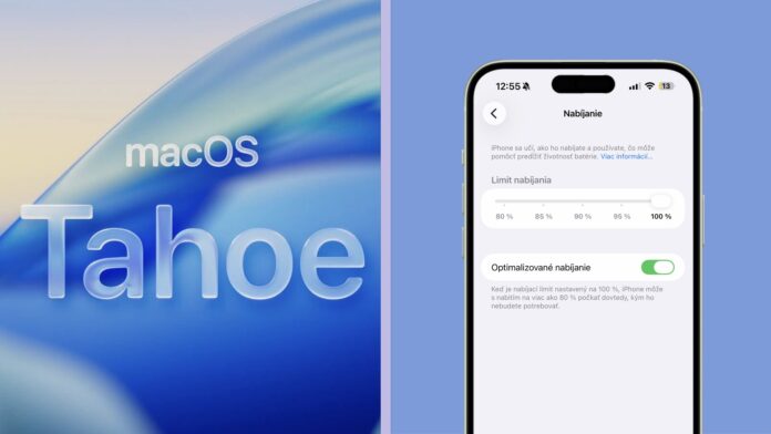 macOS Tahoe limit nabíjania