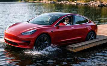 Marketing vs. Realita: Autonómna Tesla chcela „utopiť“ šoféra