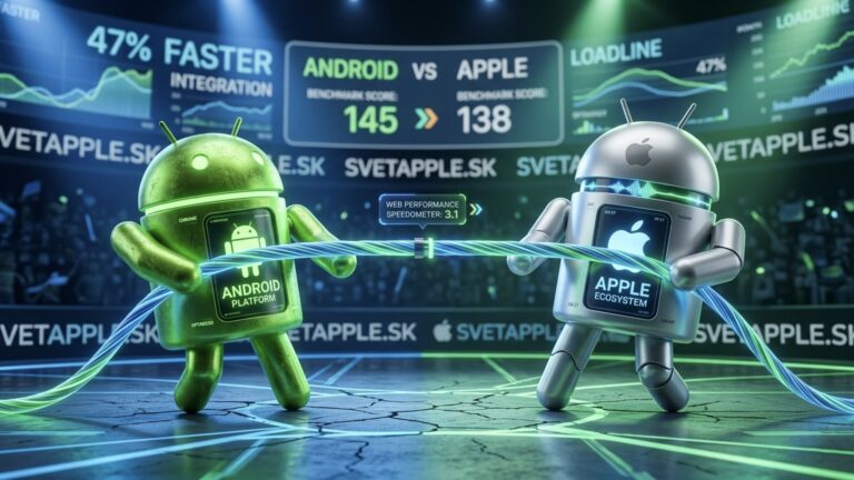 Android iPhone rýchlosť prehliadania webov