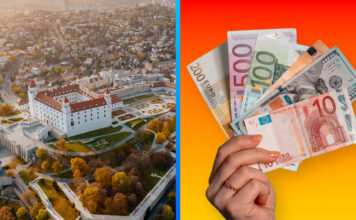 Slovenská ekonomika spomaľuje. Inflácia môže byť až 6 % pre konflikt na Blízkom východe Bratislavský hrad peniaze