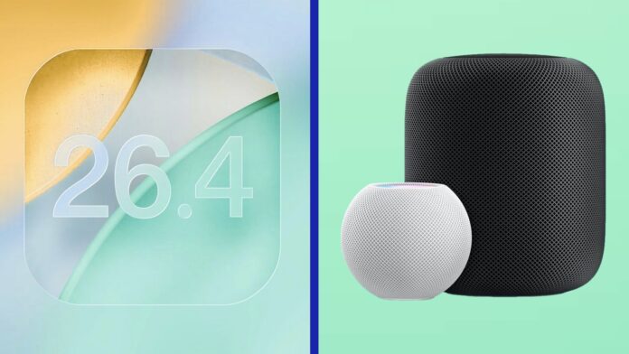 HomePod a HomePod mini softvér 26.4 HomePod a HomePod mini softvér 26.4
