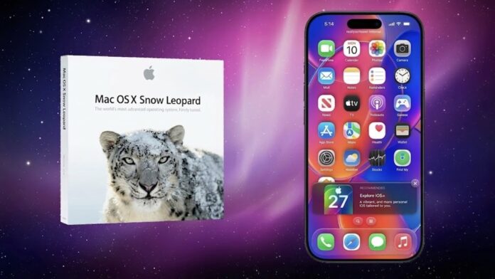 iOS 27 macOS X Snow Leopard