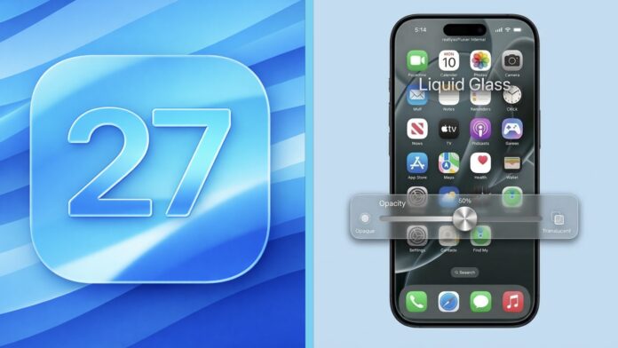 iOS 27 Liquid Glass