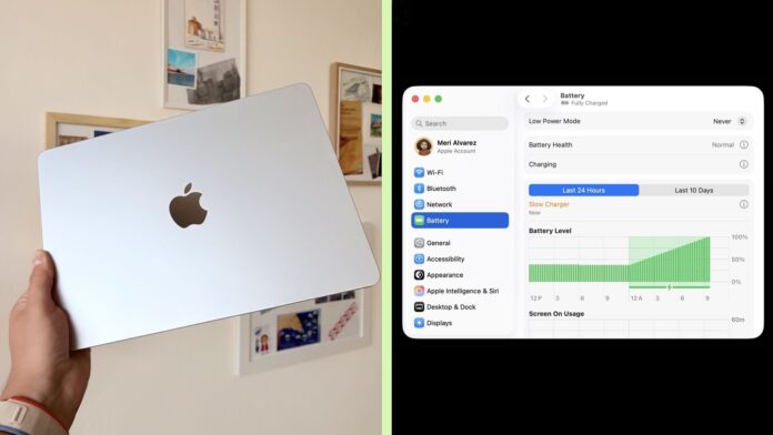 MacBook nabíjanie macOS Tahoe 26.4 MacBook nabíjanie macOS Tahoe 26.4