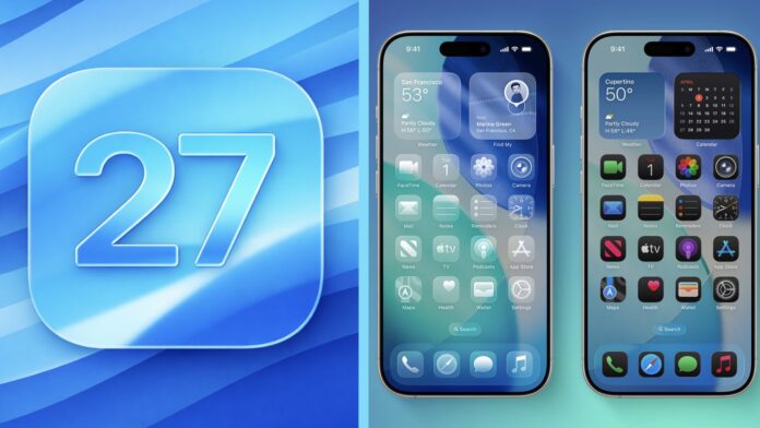 iOS 27 plocha iOS 27 plocha