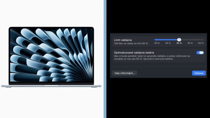 MacBook limit nabíjania