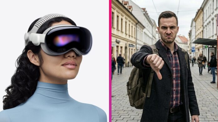Apple Vision Pro nespokojnosť