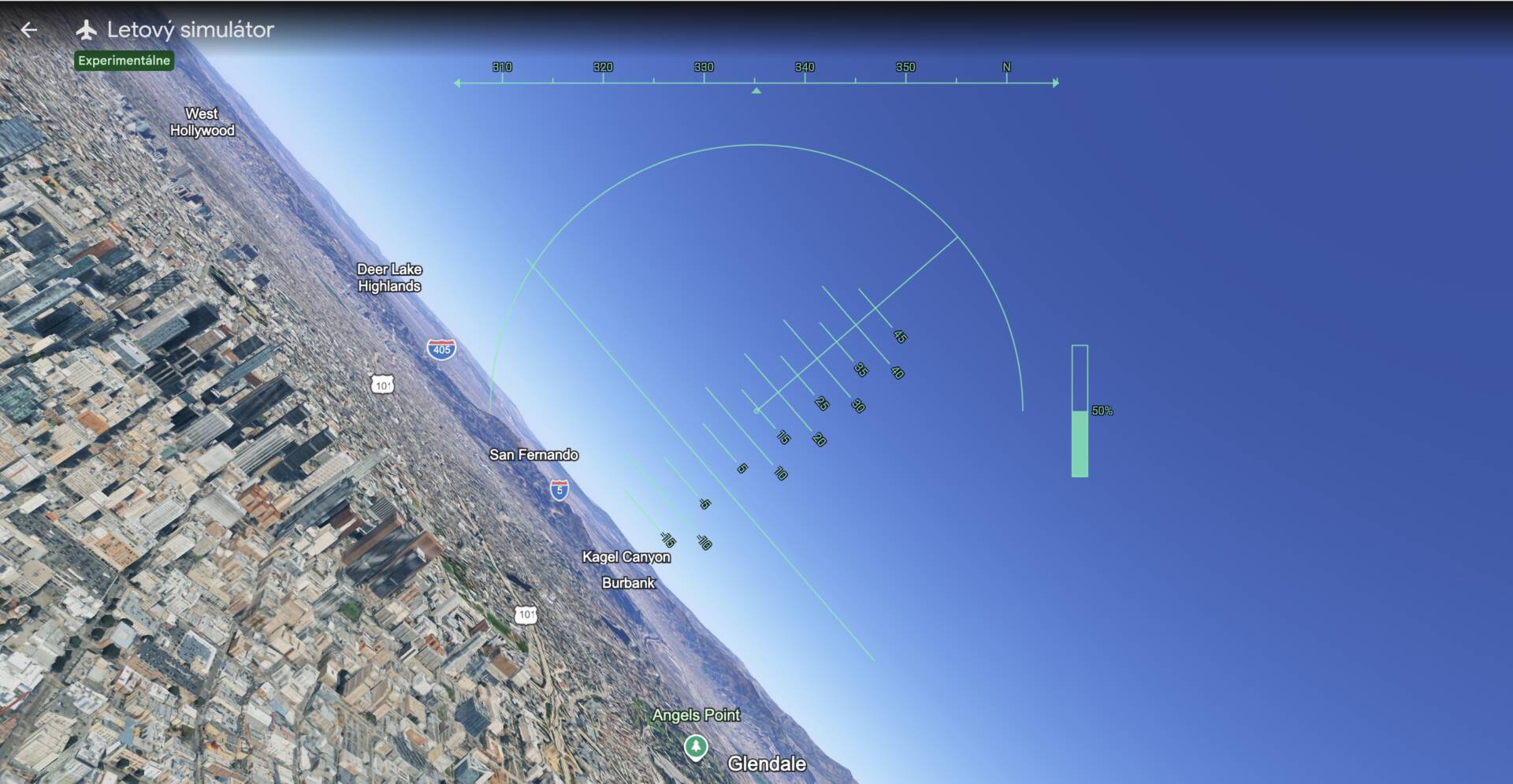 Google Earth Flight Simulator